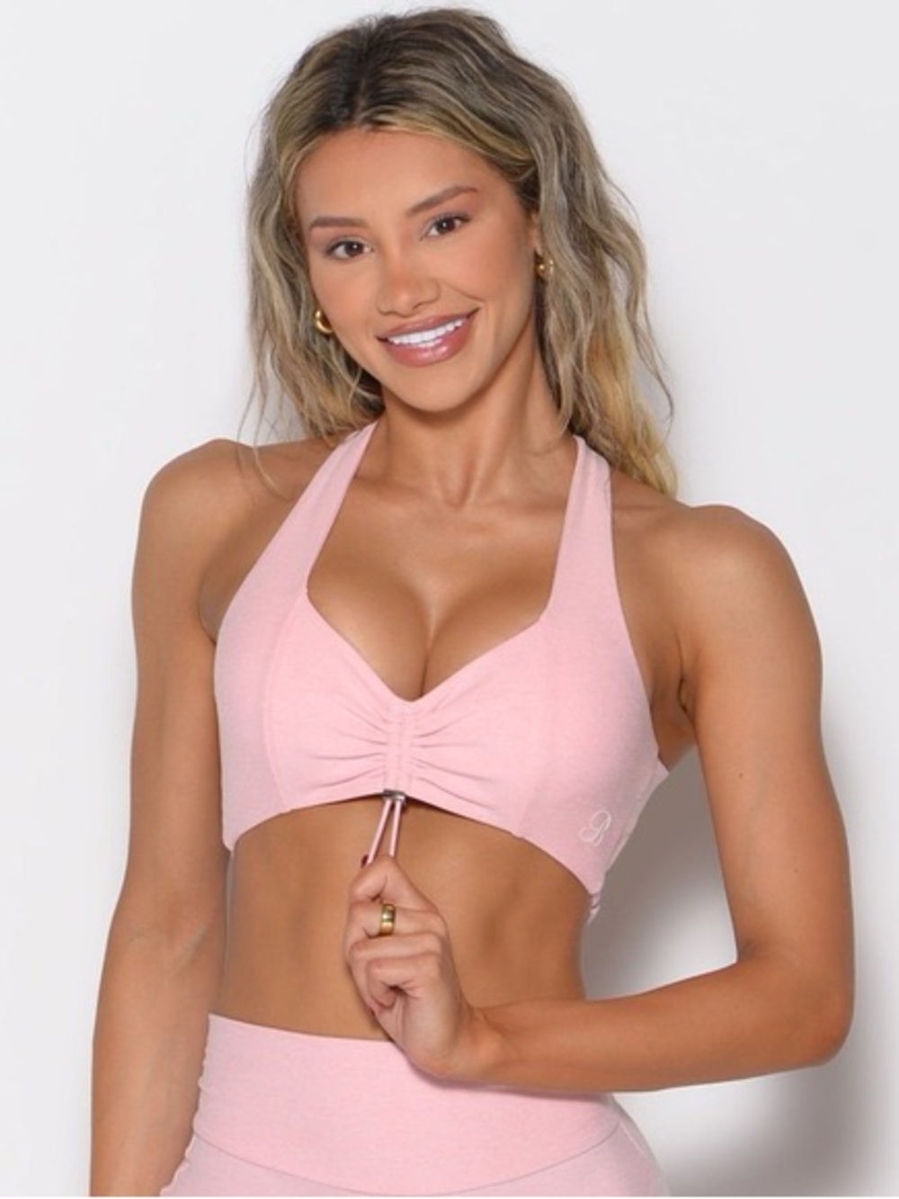 Bombshell Sportswear Toggluxe Candy Light Pink Bra